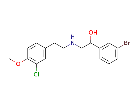 1-(3-Bromo-phenyl)-2-[2-(3-chloro-4-methoxy-phenyl)-ethylamino]-ethanol