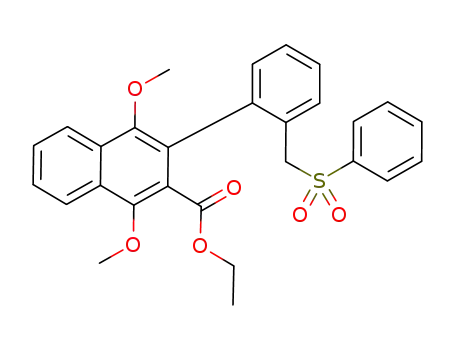 ethyl 3-(2-phenylsulfonylmethylphenyl)-1,4-dimethoxynaphthalene-2-carboxylate