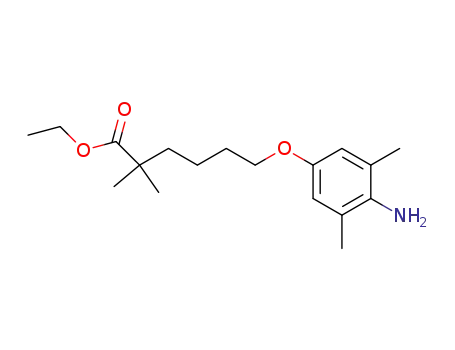 Hexanoic acid, 6-(4-amino-3,5-dimethylphenoxy)-2,2-dimethyl-, ethyl
ester