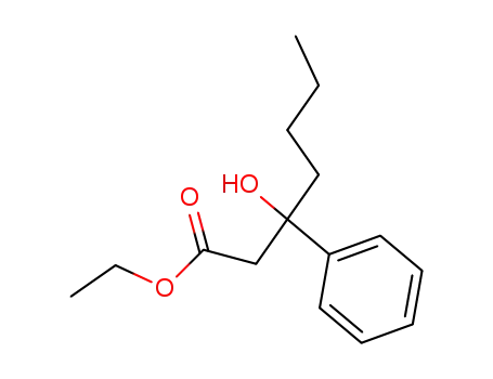 Molecular Structure of 6966-37-6 (ethyl 3-hydroxy-3-phenylheptanoate)