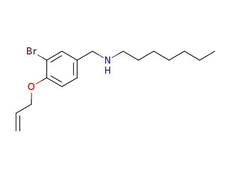 N-[4-allyloxy-3-bromobenzyl]-N-heptylamine