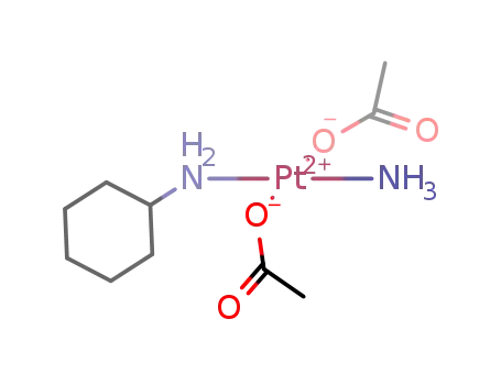 trans-Pt(acetate)2(cyclohexylamine)NH<sub>3</sub>