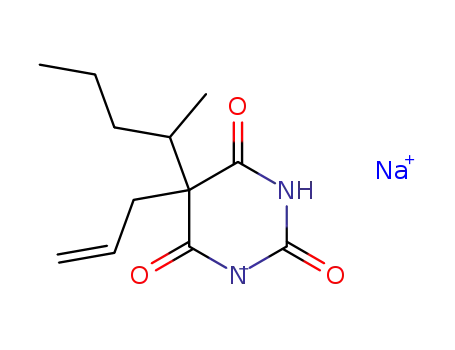 Molecular Structure of 309-43-3 (SECOBARBITAL SODIUM SALT)