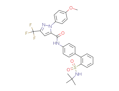 N-[2'-[[(1,1-Dimethylethyl)amino]sulfonyl][1,1'-biphenyl]-4-yl]-1-(4-methoxyphenyl)-3-(trifluoromethyl)-1H-pyrazole-5-carboxamide