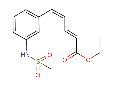2,4-Pentadienoic acid, 5-[3-[(methylsulfonyl)amino]phenyl]-, ethyl ester,
(2E,4Z)-