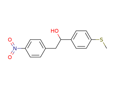 1-(4-methylsulfanylphenyl)-2-(4-nitrophenyl)ethanol cas  35717-60-3