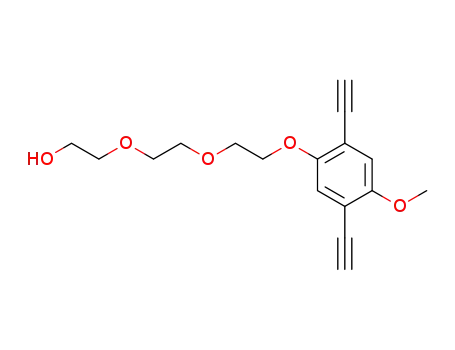 Molecular Structure of 842120-08-5 (Ethanol, 2-[2-[2-(2,5-diethynyl-4-methoxyphenoxy)ethoxy]ethoxy]-)