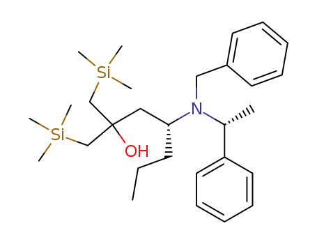 (R)-4-[Benzyl-((R)-1-phenyl-ethyl)-amino]-1-trimethylsilanyl-2-trimethylsilanylmethyl-heptan-2-ol
