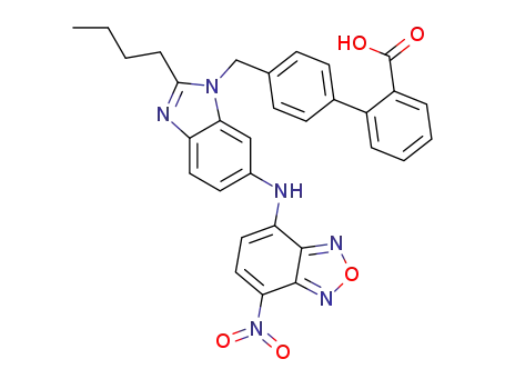 4'-[(2-n-Butyl-6-(7-nitro-benzofurazan-4-yl-amino)-benzimidazol-1-yl)-methyl]biphenyl-2-carboxylic acid