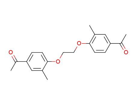 Molecular Structure of 94757-23-0 (1,2-Bis-<4-acetyl-2-methyl-phenoxy>-aethan)