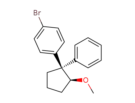 trans-(1S<sup>*</sup>,2R<sup>*</sup>)-2-(4-bromophenyl)-1-methoxy-2-phenylcyclopentane