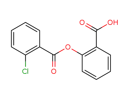 Molecular Structure of 88875-73-4 (Benzoic acid, 2-chloro-, 2-carboxyphenyl ester)