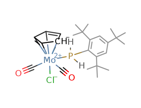 cis-dicarbonyl(chloro)(η(5)-cyclopentadienyl)[2,4,6-tri(tert-butyl)-phenylphosphane]molybdenum(II)