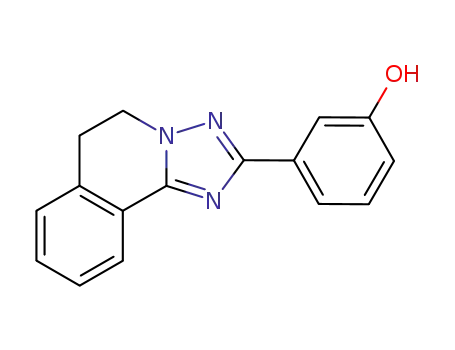 Molecular Structure of 55309-05-2 (3-(5,6-dihydro[1,2,4]triazolo[5,1-a]isoquinolin-2-yl)phenol)