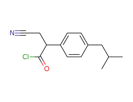 Benzeneacetyl chloride, a-(cyanomethyl)-4-(2-methylpropyl)-