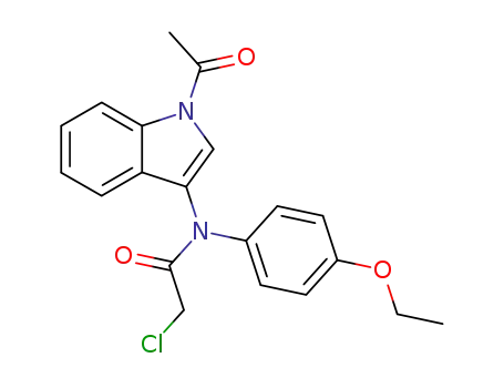 Acetamide, N-(1-acetyl-1H-indol-3-yl)-2-chloro-N-(4-ethoxyphenyl)-