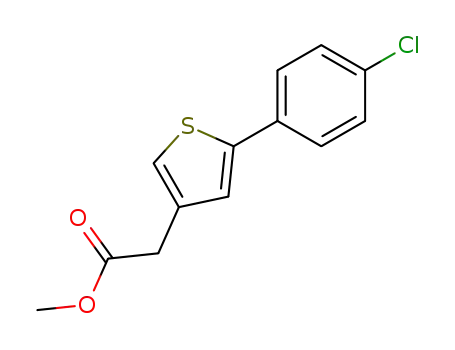 3-Thiopheneacetic acid, 5-(4-chlorophenyl)-, methyl ester