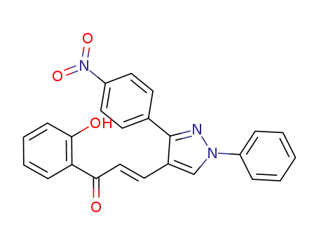 1-(2-hydroxyphenyl)-3-[(1-phenyl-3-(4-nitrophenyl)-4-pyrazolyl)]prop-2-en-1-one