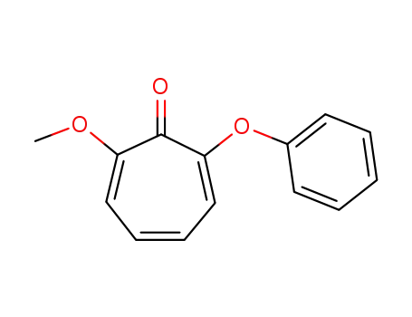 Molecular Structure of 724-82-3 (2,4,6-Cycloheptatrien-1-one, 2-methoxy-7-phenoxy-)