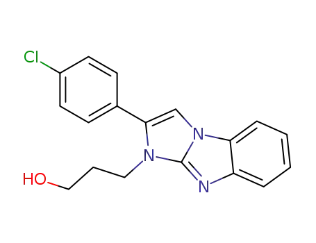 3-{2-(4-chlorophenyl)-1H-imidazo[1,2-a]benzimidazol-1-yl}propan-1-ol