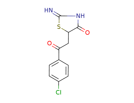 4(5H)-Thiazolone,2-amino-5-[2-(4-chlorophenyl)-2-oxoethyl]- cas  6630-60-0
