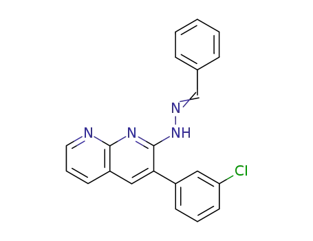 N-[3-(3-Chloro-phenyl)-[1,8]naphthyridin-2-yl]-N'-[1-phenyl-meth-(Z)-ylidene]-hydrazine