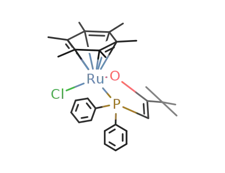 {(η6-hexamethylbenzene)Cl(η2-(P,O)-PPh2CHCOtBu)ruthenium(II)}