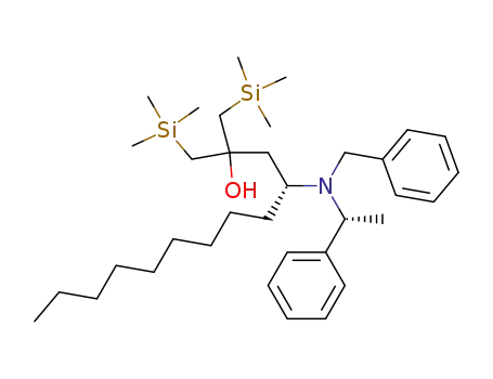 (R)-4-[Benzyl-((R)-1-phenyl-ethyl)-amino]-1-trimethylsilanyl-2-trimethylsilanylmethyl-tridecan-2-ol