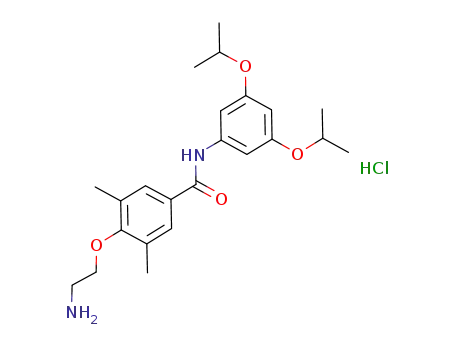 N-[(3,5-diisopropoxy)phenyl] 4-[(2-amino)ethoxy]-3,5-dimethylbenzamide hydrochloride