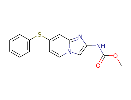 Carbamic acid,[7-(phenylthio)imidazo[1,2-a]pyridin-2-yl]-, methyl ester (9CI) cas  64064-60-4