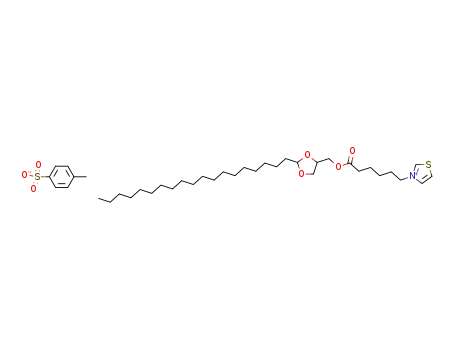 trans-3-[6-[(2-nonadecyl-1,3-dioxolane-4-yl)methoxy]-6-oxohexyl]thiazolium 4-methylbenzenesulfonate