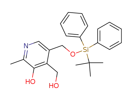 Molecular Structure of 600740-46-3 (4-Pyridinemethanol,
5-[[[(1,1-dimethylethyl)diphenylsilyl]oxy]methyl]-3-hydroxy-2-methyl-)