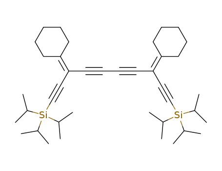 3,8-bis(cyclohexylidene)-1,10-bis(triisopropylsilyl)deca-1,4,6,9-tetrayne