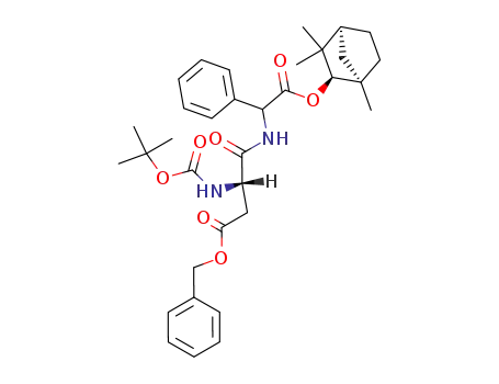 N-(tert-butoxycarbonyl)-β-benzyl-L-aspartyl-D,L-phenylglycine (+)-α-fenchyl ester