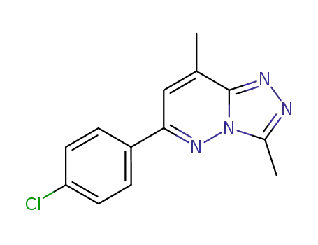 1,2,4-Triazolo[4,3-b]pyridazine, 6-(4-chlorophenyl)-3,8-dimethyl-