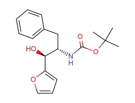 tert-butyl (2S)-1-(furan-2-yl)-1-hydroxy-3-phenylpropan-2-ylcarbamate