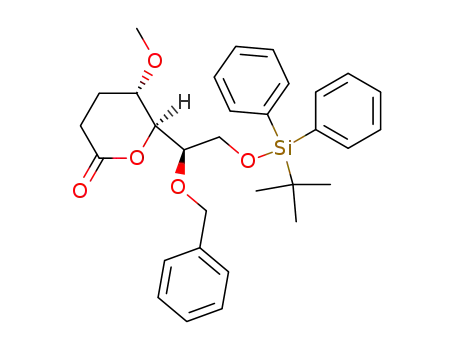 (5S,6S)-6-[(R)-1-Benzyloxy-2-(tert-butyl-diphenyl-silanyloxy)-ethyl]-5-methoxy-tetrahydro-pyran-2-one