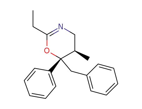 Molecular Structure of 63526-58-9 (4H-1,3-Oxazine,
2-ethyl-5,6-dihydro-5-methyl-6-phenyl-6-(phenylmethyl)-, cis-)
