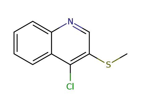 Molecular Structure of 83936-07-6 (Quinoline, 4-chloro-3-(methylthio)-)