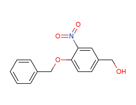 Molecular Structure of 104102-92-3 (Benzenemethanol, 3-nitro-4-(phenylmethoxy)-)
