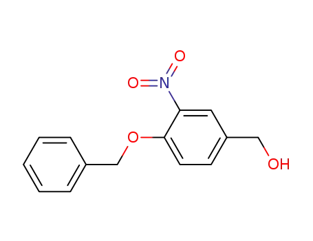 Molecular Structure of 104102-92-3 (Benzenemethanol, 3-nitro-4-(phenylmethoxy)-)