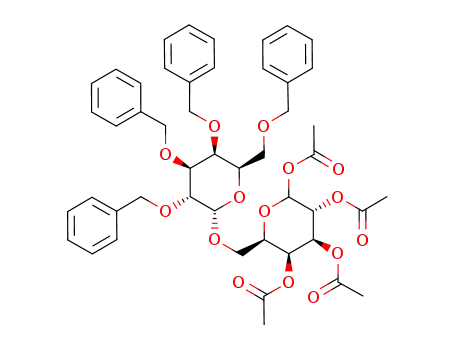 1,2,3,4-tetra-O-acetyl-6-O-(2,3,4,6-tetra-O-benzyl-α-D-galactopyranosyl)-D-galactopyranose