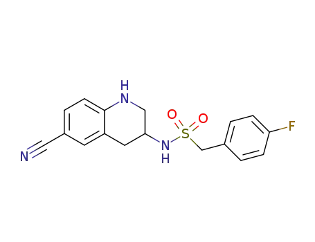<i>N</i>-(6-cyano-1,2,3,4-tetrahydro-quinolin-3-yl)-<i>C</i>-(4-fluoro-phenyl)-methanesulfonamide