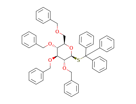 triphenylmethyl 2,3,4,6-tetra-O-benzyl-1-thio-β-D-glucopyranoside