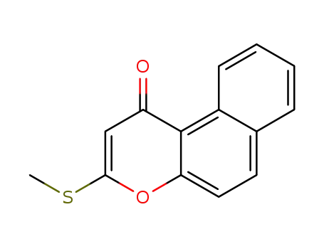 Molecular Structure of 173210-17-8 (1H-Naphtho[2,1-b]pyran-1-one, 3-(methylthio)-)