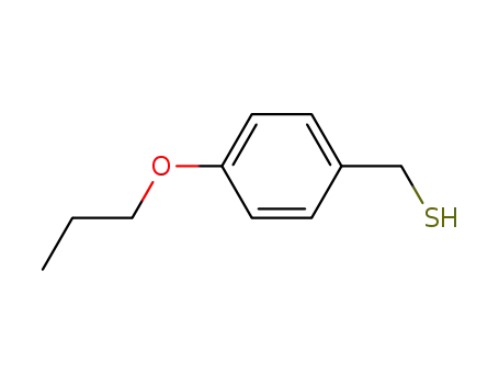 Molecular Structure of 63550-20-9 (Benzenemethanethiol, 4-propoxy-)