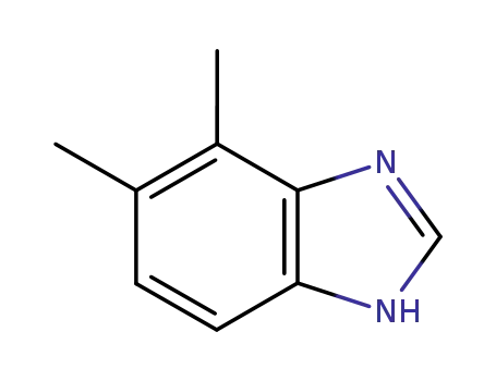 Molecular Structure of 69557-55-7 (1H-Benzimidazole,4,5-dimethyl-(9CI))