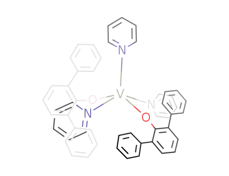 Molecular Structure of 149856-23-5 ((2,6-Ph<sub>2</sub>PhO)V(py)3)
