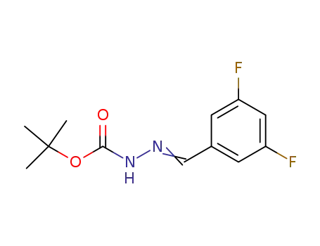 Molecular Structure of 112961-39-4 (3,5-difluorobenzaldehyde (tert-butoxycarbonyl)hydrazone)