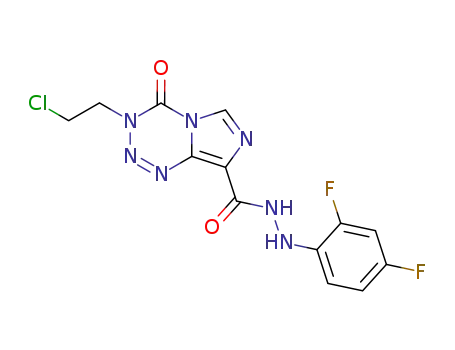 3-(2-Chloro-ethyl)-4-oxo-3,4-dihydro-imidazo[5,1-d][1,2,3,5]tetrazine-8-carboxylic acid N'-(2,4-difluoro-phenyl)-hydrazide
